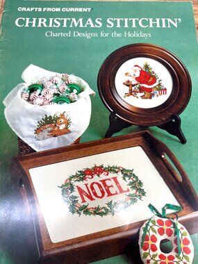 Christmas Stitchin Cross-Stitch Pattern Booklet By Current 17 Patterns